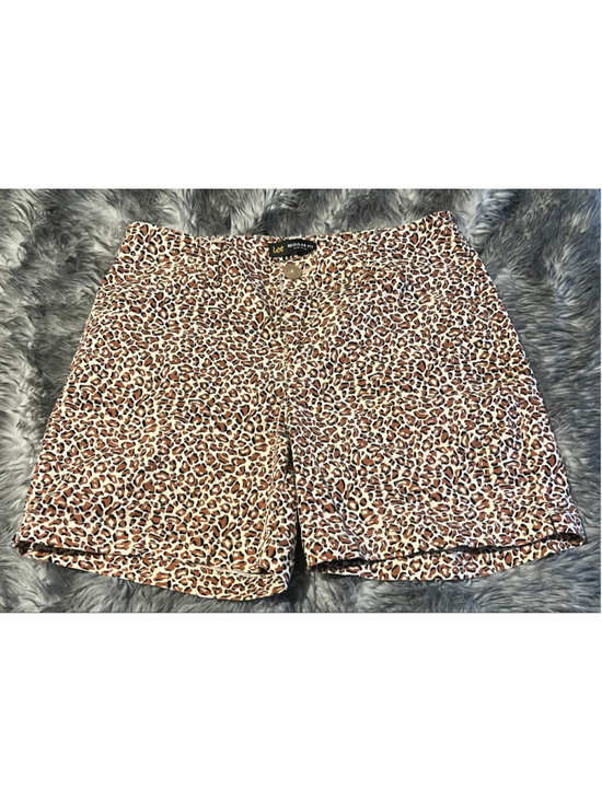 Lee Pants - Women's Lee Leopard Print Regular Fit Mid Rise Bermuda Shorts Size 6